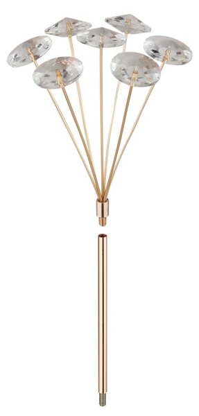GLOBO 64135D1 KATRINA stropné svietidlo D600mm 6xG9 3,5W/350lm 3000K zlatá