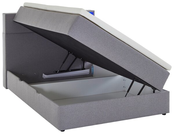 BOXSPRINGOVÁ POSTEĽ, 120/200 cm, svetlosivá Xora - Online Only spálne, Online Only
