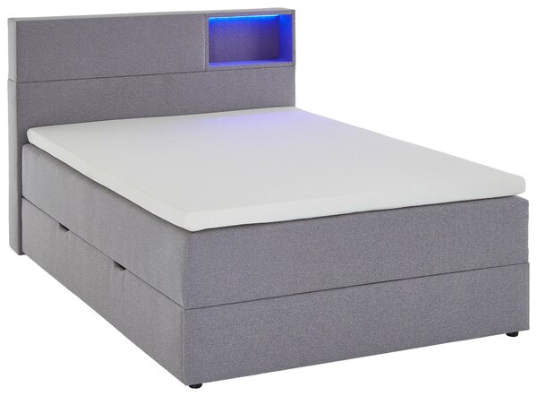 BOXSPRINGOVÁ POSTEĽ, 120/200 cm, svetlosivá Xora - Online Only spálne, Online Only