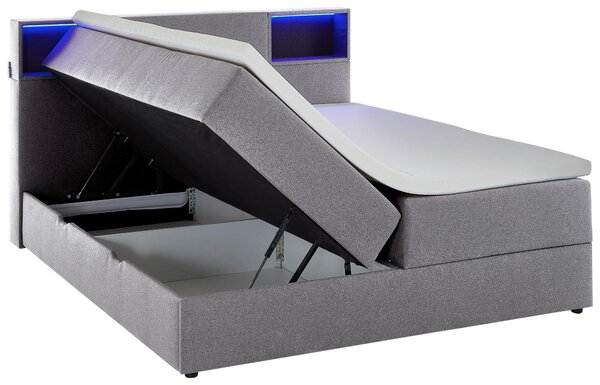 BOXSPRINGOVÁ POSTEĽ, 160/200 cm, svetlosivá Xora - Online Only spálne, Online Only