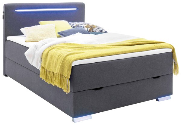 BOXSPRINGOVÁ POSTEĽ, 120/200 cm, antracitová Boxxx - Online Only spálne, Online Only