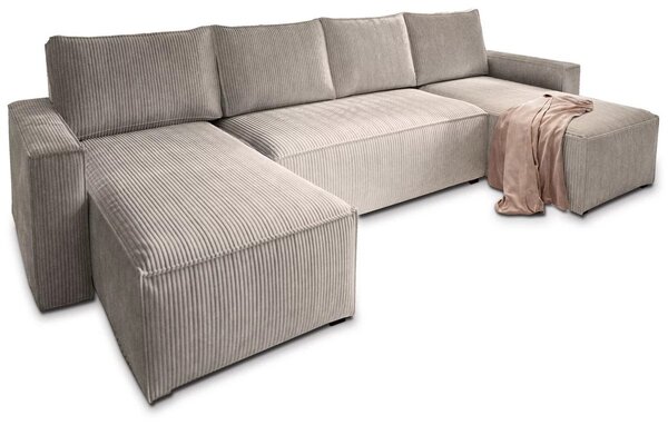 Béžová sedacia súprava do U SMART COSARO 295x140 cm