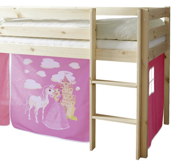 VYVÝŠENÁ POSTEĽ, 90/200 cm prírodná farba, biela, pink MID.YOU - Detské izby, Online Only