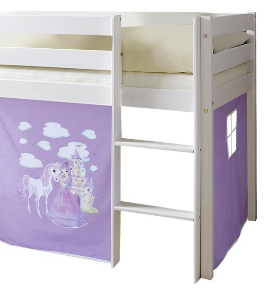 VYVÝŠENÁ POSTEĽ, 90/200 cm biela, orgovánová MID.YOU - Detské izby, Online Only