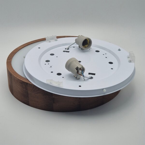 Brilagi - LED RGBW stmievateľné stropné svietidlo CARVALHO 2xE27/9W/230V Wi-Fi dub pr. 37,5