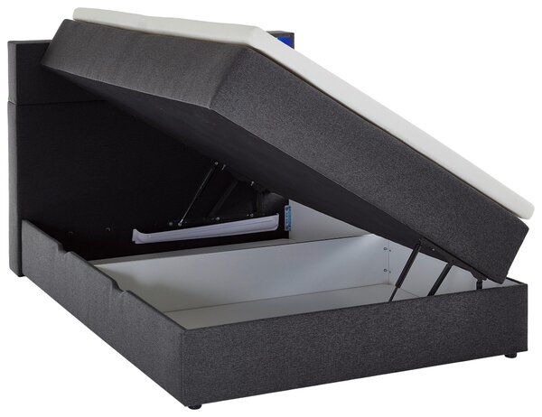 BOXSPRINGOVÁ POSTEĽ, 120/200 cm, antracitová Xora - Online Only spálne, Online Only