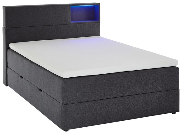BOXSPRINGOVÁ POSTEĽ, 120/200 cm, antracitová Xora - Online Only spálne, Online Only