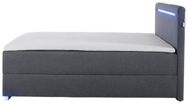 BOXSPRINGOVÁ POSTEĽ, 120/200 cm, antracitová Boxxx - Online Only spálne, Online Only