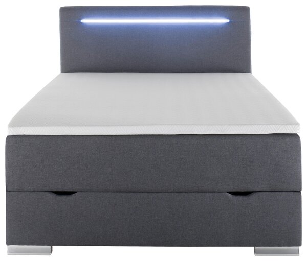 BOXSPRINGOVÁ POSTEĽ, 120/200 cm, antracitová Boxxx - Online Only spálne, Online Only