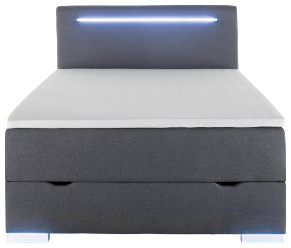 BOXSPRINGOVÁ POSTEĽ, 120/200 cm, antracitová Boxxx - Online Only spálne, Online Only