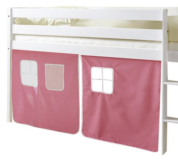 VYVÝŠENÁ POSTEĽ, 90/200 cm ružová, biela, pink MID.YOU - Detské izby, Online Only