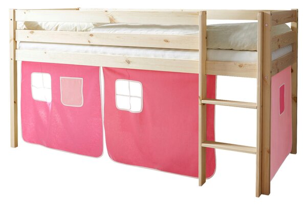 VYVÝŠENÁ POSTEĽ, 90/200 cm prírodná farba, ružová, pink MID.YOU - Detské izby, Online Only
