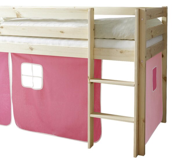 VYVÝŠENÁ POSTEĽ, 90/200 cm prírodná farba, ružová, pink MID.YOU - Detské izby, Online Only
