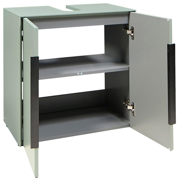 SKRINKA POD UMÝVADLO, zelená, zelená, 60/60/33 cm home24 - Kúpeľňové skrinky, Online Only