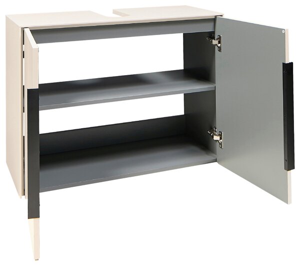 SKRINKA POD UMÝVADLO, kašmírová, kašmírová, 80/60/33 cm home24 - Kúpeľňové skrinky, Online Only