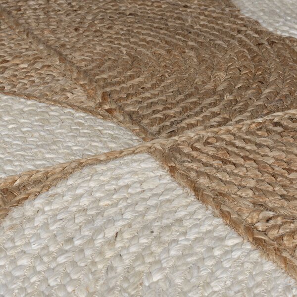 Flair Rugs , Kusový koberec Ella Jute Eclipse Natural/White, 200x290, béžová, chodba / predsieň