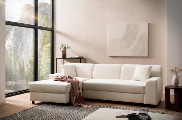 ROHOVÁ SEDAČKA, textil, krémová MID.YOU - Sedačky, Online Only