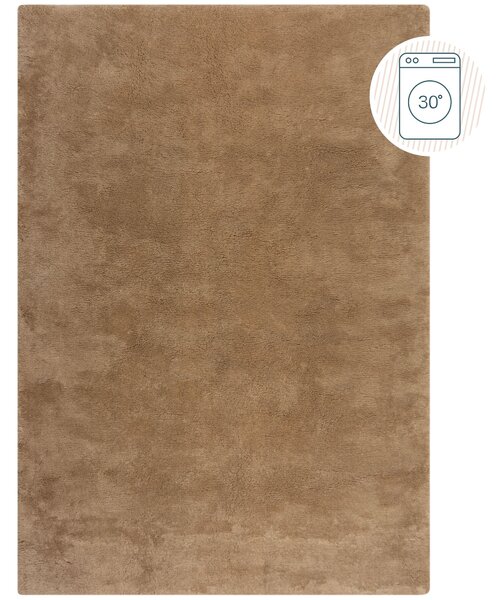Flair Rugs, Kusový koberec Faroe Faux Fur Natural, 80x150, hnedá, obývacia izba
