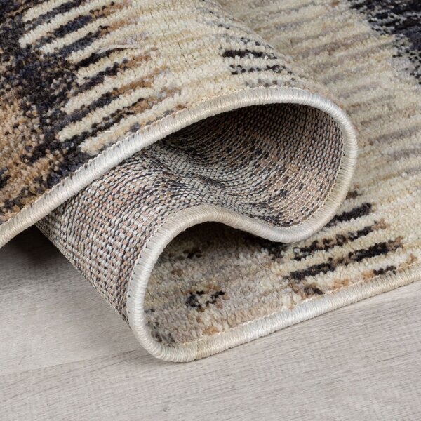 Flair Rugs, Kusový koberec Fuse Marly Geo Natural, 120x170, béžová, obývacia izba