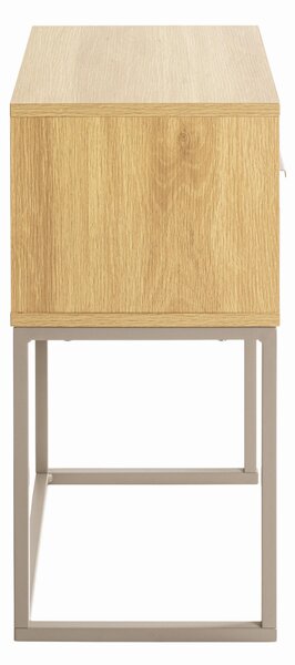 NOČNÝ STOLÍK, farba duba, kašmírová, 40/60/28 cm - Nočné stolíky, Online Only