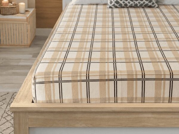 Plachta mikroplyš PLAID 90x200 cm krémová