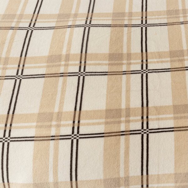 Plachta mikroplyš PLAID 90x200 cm krémová