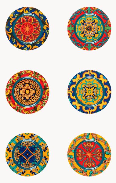 Okrúhle prestierania Trinacria, 6 ks