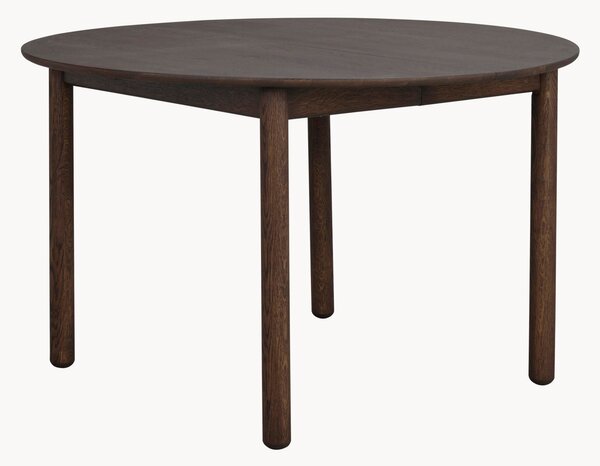 Rozkladací okrúhly jedálenský stôl z dubového dreva Derrymore, Ø 120 cm