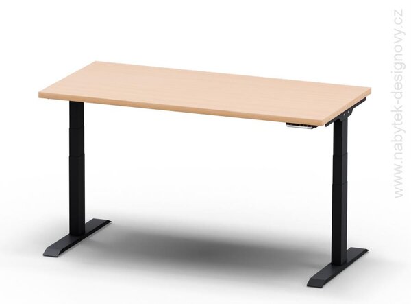 Elektricky výškovo nastaviteľný stôl - Dĺžka: 140 cm, Hĺbka: 70 cm - ELITE 1470 (ELITE 1470 - stôl)