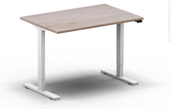 Elektricky výškovo nastaviteľný stôl - Dĺžka: 120 cm, Hĺbka: 80 cm - LEGEND 1280 (LEGEND 1280 - stôl)