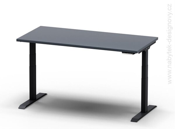 Elektricky výškovo nastaviteľný stôl - Dĺžka: 140 cm, Hĺbka: 70 cm - ELITE 1470 (ELITE 1470 - stôl)