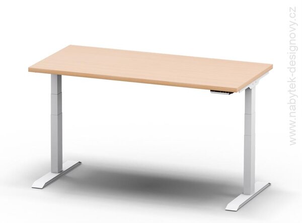 Elektricky výškovo nastaviteľný stôl - Dĺžka: 140 cm, Hĺbka: 70 cm - ELITE 1470 (ELITE 1470 - stôl)