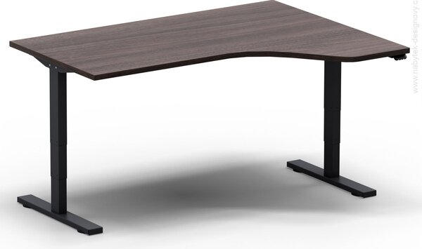 Elektricky výškovo nastaviteľný stôl - Dĺžka: 160 cm, Hĺbka: 120 cm - LEGEND 16120 L/P (LEGEND 16120 Ľ/P - stôl)