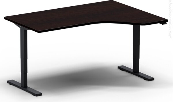 Elektricky výškovo nastaviteľný stôl - Dĺžka: 160 cm, Hĺbka: 120 cm - LEGEND 16120 L/P (LEGEND 16120 Ľ/P - stôl)