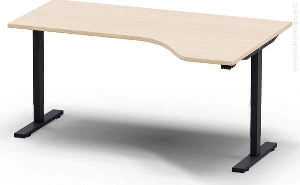 Elektricky výškovo nastaviteľný stôl - Dĺžka: 180 cm, Hĺbka: 120 cm - LEGEND 18120 L/P (LEGEND 18120 Ľ/P - stôl)