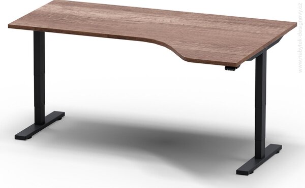Elektricky výškovo nastaviteľný stôl - Dĺžka: 180 cm, Hĺbka: 120 cm - LEGEND 18120 L/P (LEGEND 18120 Ľ/P - stôl)