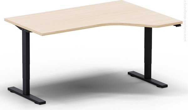 Elektricky výškovo nastaviteľný stôl - Dĺžka: 160 cm, Hĺbka: 120 cm - LEGEND 16120 L/P (LEGEND 16120 Ľ/P - stôl)