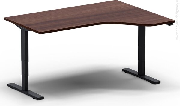Elektricky výškovo nastaviteľný stôl - Dĺžka: 160 cm, Hĺbka: 120 cm - LEGEND 16120 L/P (LEGEND 16120 Ľ/P - stôl)