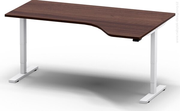 Elektricky výškovo nastaviteľný stôl - Dĺžka: 180 cm, Hĺbka: 120 cm - LEGEND 18120 L/P (LEGEND 18120 Ľ/P - stôl)