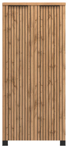 STREDNE VYSOKÁ SKRINKA, dub wotan, čierna, 60/130/35 cm Held - Kúpeľňové skrinky, Online Only