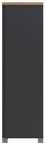 STREDNE VYSOKÁ SKRINKA, sivá, dub wotan, 40/130/35 cm Held - Kúpeľňové skrinky, Online Only