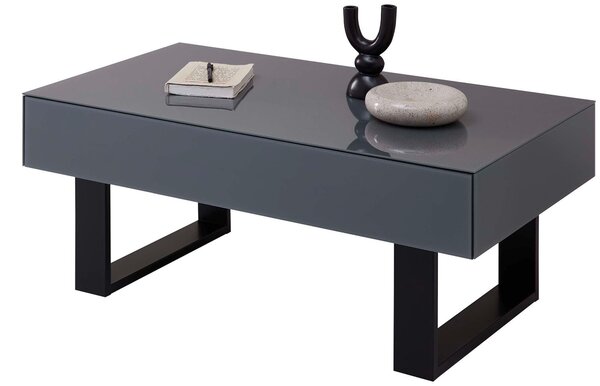 KONFERENČNÝ STOLÍK, antracitová, sklo, kompozitné drevo, 60/110/42 cm MID.YOU - Stolíky do obývačky, Online Only