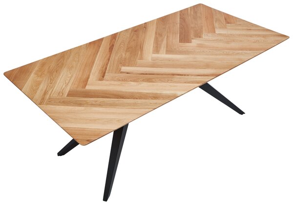 JEDÁLENSKÝ STÔL, dub, čierna, farba duba, 180/100/77 cm Valdera - Stoly, Online Only