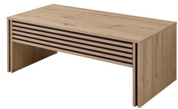 KONFERENČNÝ STOLÍK, čierna, dub artisan, kompozitné drevo, 60/110/42 cm MID.YOU - Stolíky do obývačky, Online Only