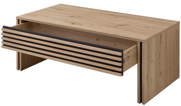KONFERENČNÝ STOLÍK, čierna, dub artisan, kompozitné drevo, 60/110/42 cm MID.YOU - Stolíky do obývačky, Online Only