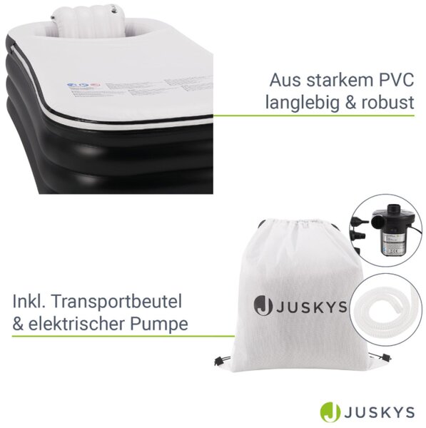 Skladacia nafukovacia vaňa s elektrickou pumpou, 300 l