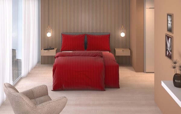 POSTEĽNÁ BIELIZEŇ, damask, vínovočervená, 140/200 cm Dieter Knoll - Obliečky & plachty