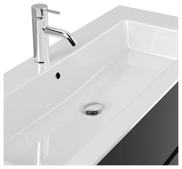 SKRINKA S UMÝVADLOM, grafitová, grafitová, 120/58,8/46,5 cm MID.YOU - Kúpeľňové skrinky, Online Only