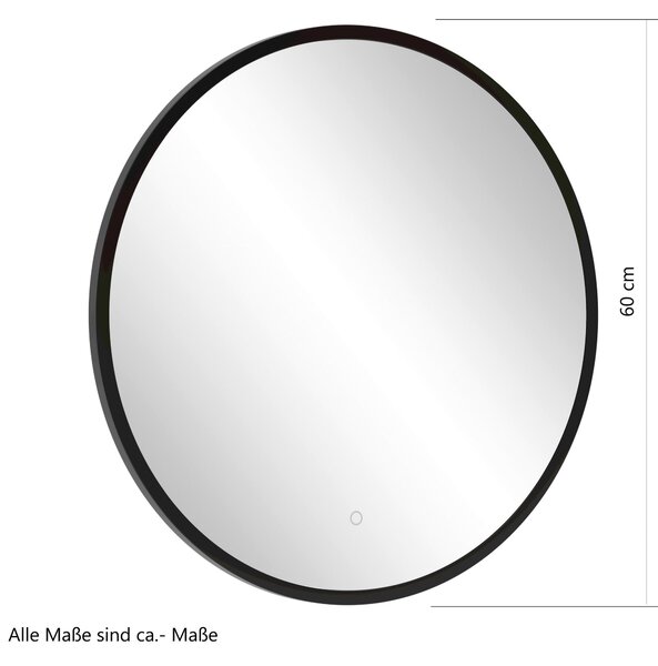 NÁSTENNÉ ZRKADLO 60/60 cm Held - Zrkadlá na stenu, Online Only