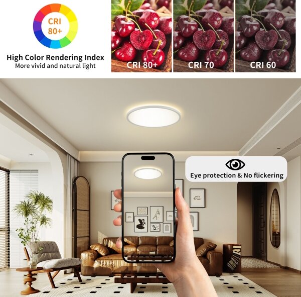 Brilagi - LED Kúpeľňové svietidlo ULTRA SLIM LED/24W/230V pr. 42 cm biela IP54